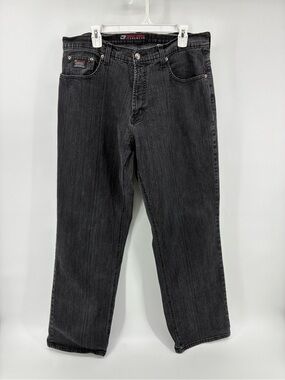 Point Zero Men’s Charcoal Black Straight Jeans